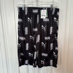 Puma Black And White Shorts Boys‎ Size XL